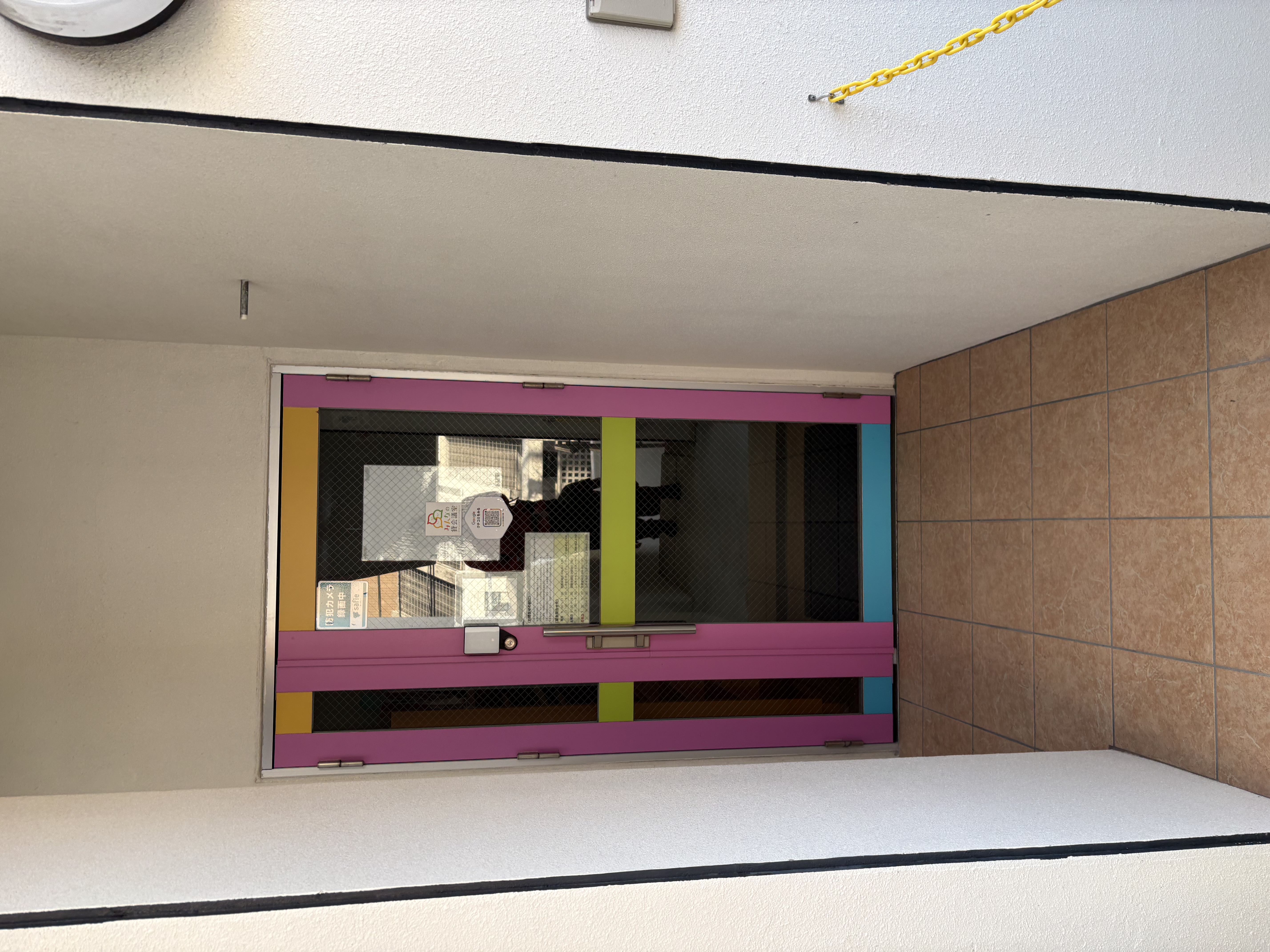 Door for the second-floor entrance